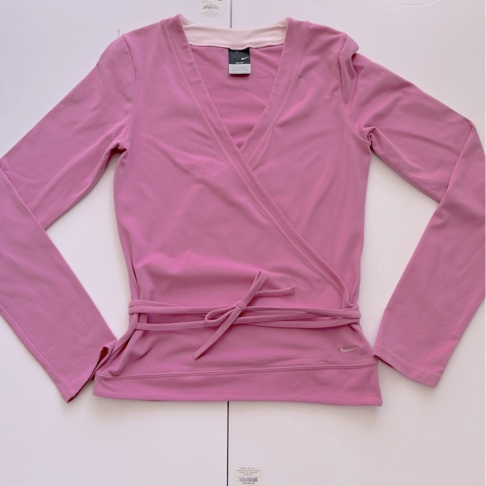 Nike Pink Wrap Top